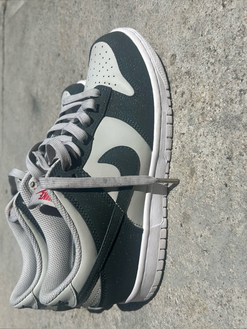 Nike Low-Top Sneakers in Dark Gray and Light Gray